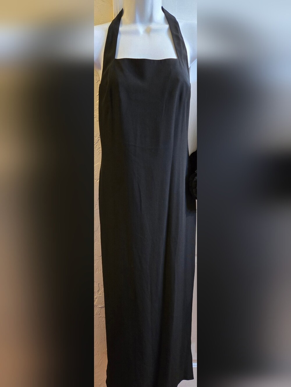 Ralph Lauren Black Halter-Style Maxi Dress